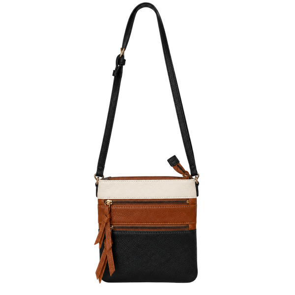 CLUCI Crossbody Bag Multi-Color Leather Handbag