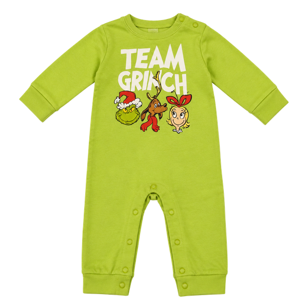 Dr. Seuss The Grinch Team Grinch Coverall Green