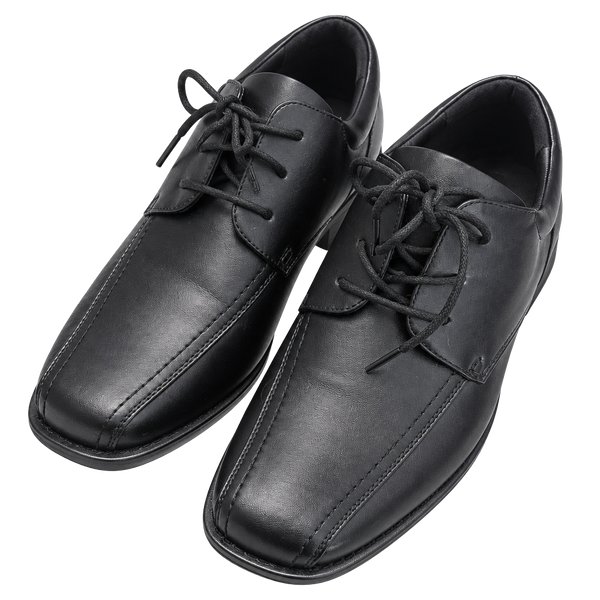 Bruno Marc Boys Oxford Dress Shoes Youth Size 6 Black Synthetic Leather