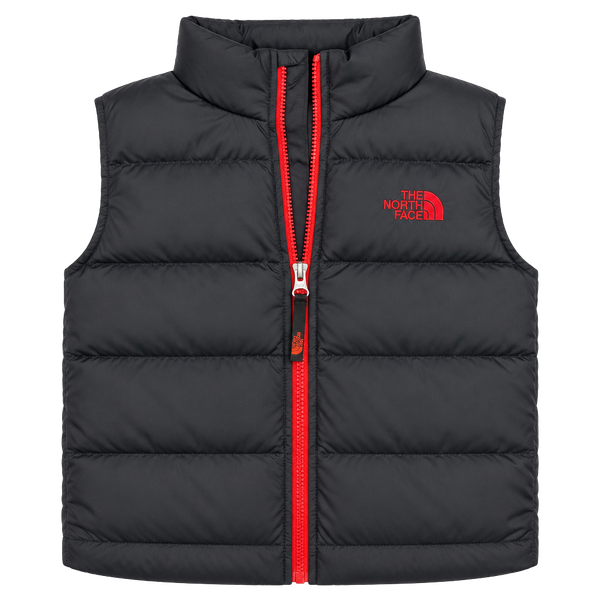The North Face 550 Down Puffer Jacket Black Red Youth