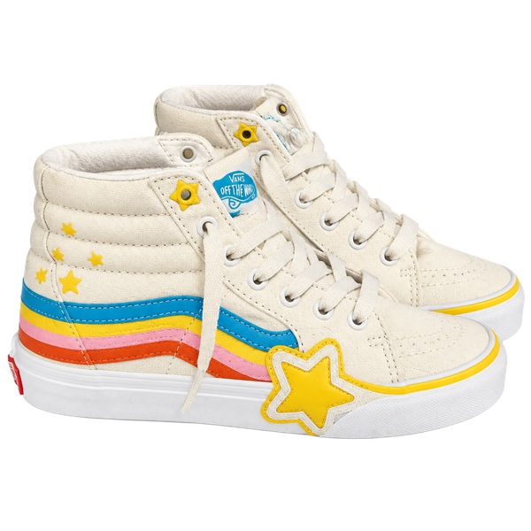 Vans Kids Sk8-Hi Rainbow Star Color Block High Top Sneakers