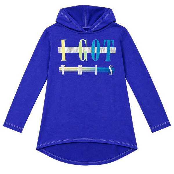 Joe Fresh Active Long Sleeve Hoodie Kids Size 10-12 Purple I Got This