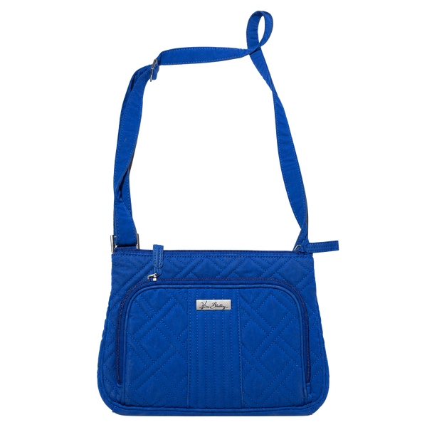 Vera Bradley Blue Quilted Microfiber Crossbody Bag