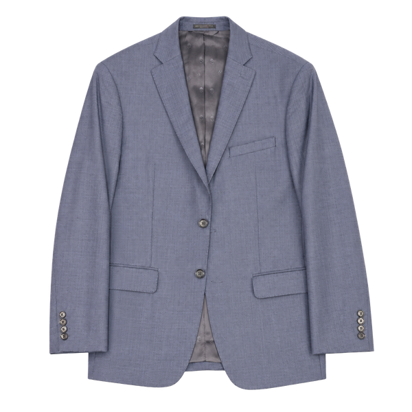 38 Regular John Varvatos U.S.A. Men's Blue Plaid Two-Button Suit Jacket Blazer