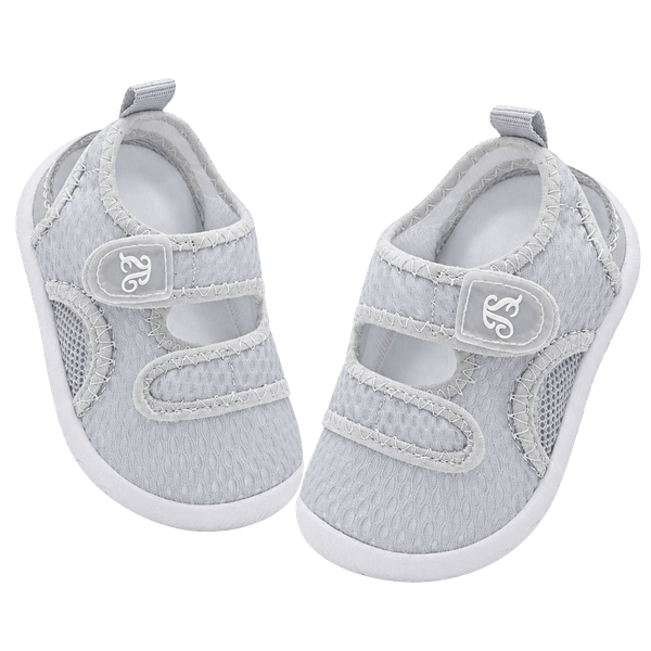 Jiasuqi Toddler Water Shoes Mesh Breathable Sandals Grey