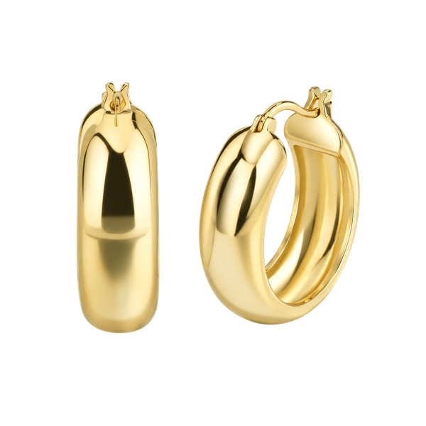 Charm-In Thick Hoop Earrings 2.3cm