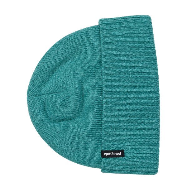 Patagonia Ribbed Beanie Turquoise Blue Wool Blend