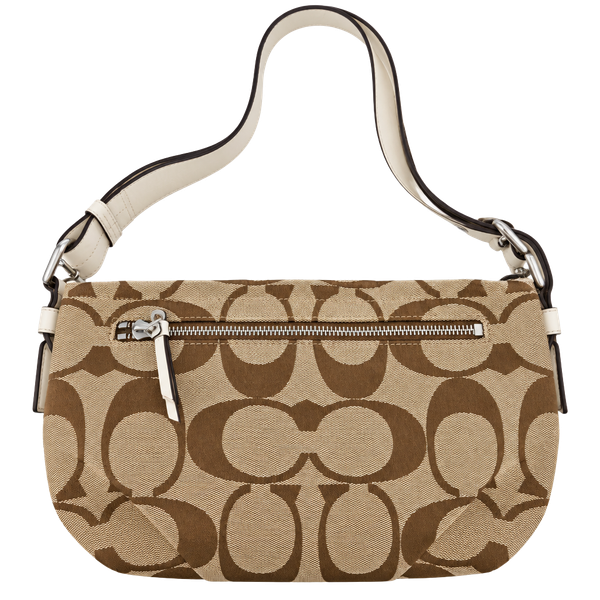 Coach Signature Canvas Shoulder Bag Brown Monogram F15068