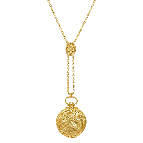 Vintage Max Factor Necklace with Perfume Compact