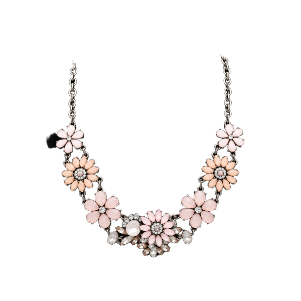Torrid Blush Floral Bib Statement Necklace