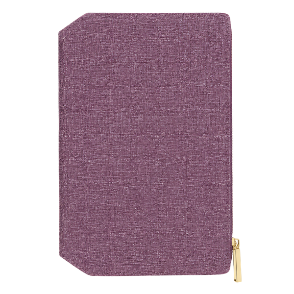 Lancome Makeup Pouch Purple Textured Cosmetic Bag