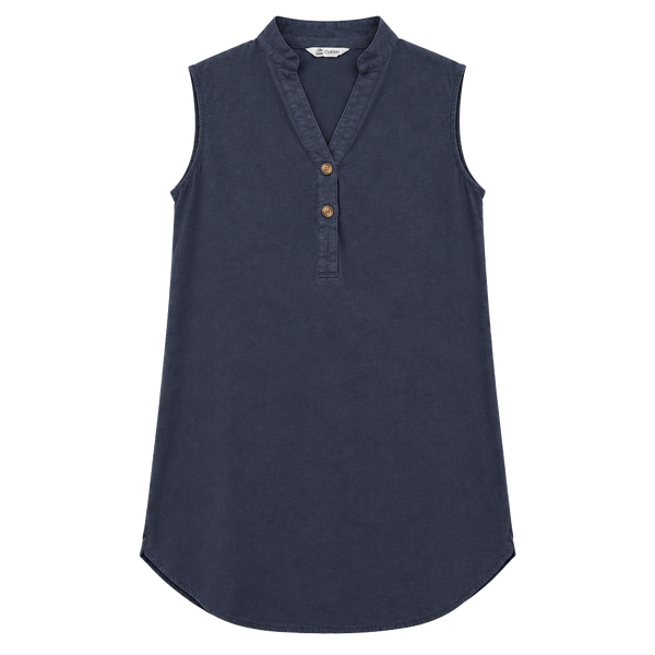 Cupshe Sleeveless V-Neck Mini Dress Size S Navy Blue Beach Cover Up