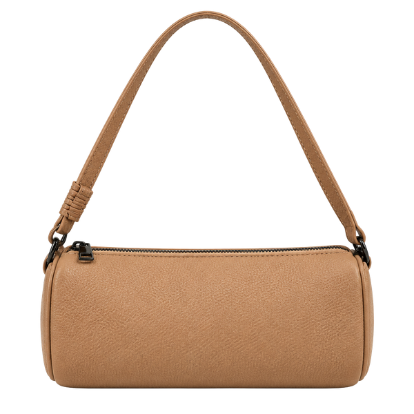 Callista Mini Barrel Bag Camel Grained Leather NWT MSRP $375