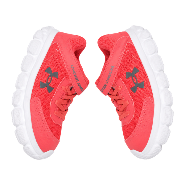 Under Armour Assert 6 Kids Size 6K Red Coral Hook & Loop Running Shoes
