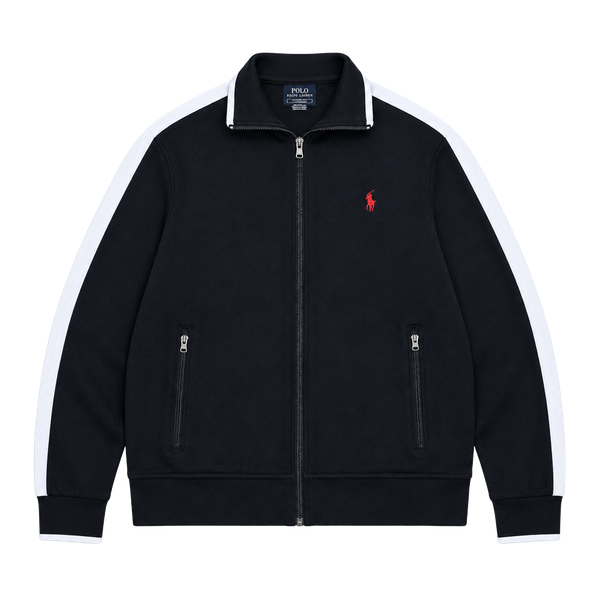 Polo Ralph Lauren Full-Zip Track Jacket Black White