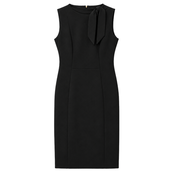 Calvin Klein Sleeveless Bow-Neck Sheath Dress Size 8 Black
