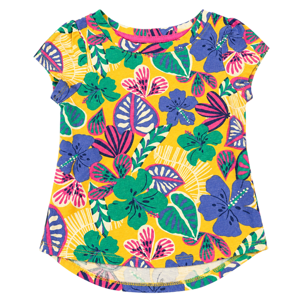 Cat & Jack Floral Shirt Size 18M Yellow