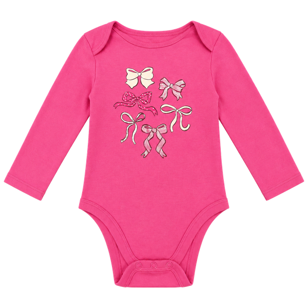 Jumping Beans Bodysuit Size 24M Pink Bows