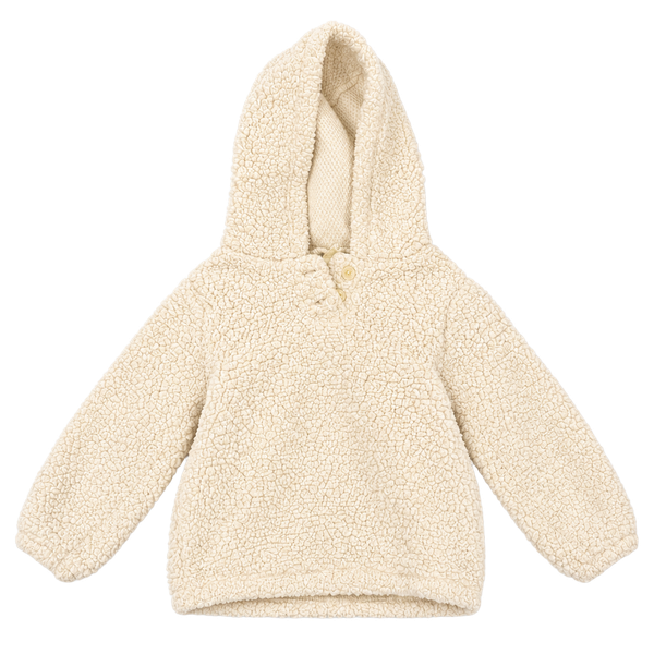 Just One You Made By Carter's Fleece Hoodie Size 12M Ivory Sherpa