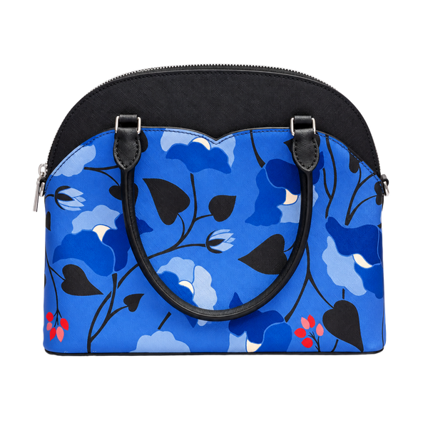 Kate Spade Payton Nouveau Bloom Medium Dome Satchel Blue Floral