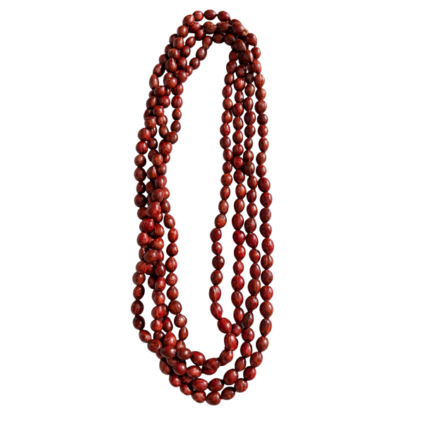 Vintage Artisan Red Bead Layered Necklace