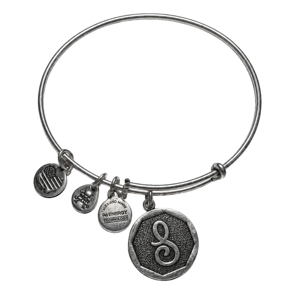 Alex And Ani Initial S Charm Bangle Bracelet