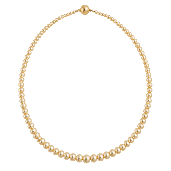 Vintage Graduated Peach Faux Pearl Necklace Clasp