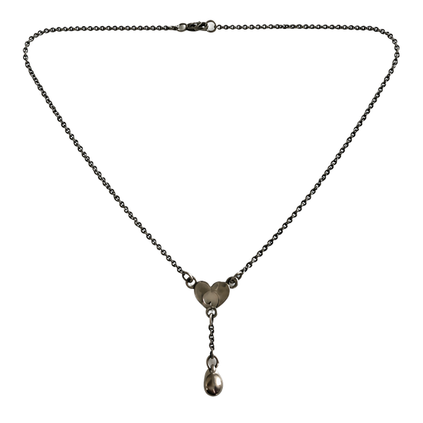 Unbranded Silver-Tone Metal Heart Pendant Necklace