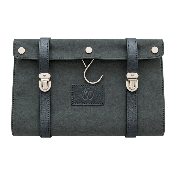 HP Hewlett Packard Waxed Canvas Hanging Toiletry Bag Travel Kit