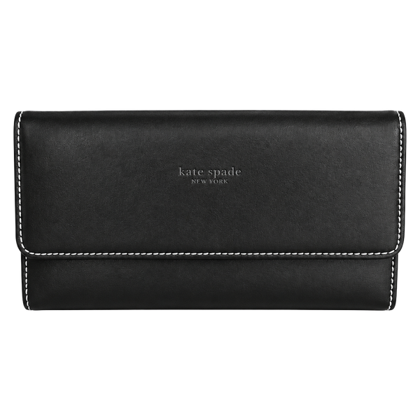 Kate Spade New York Black Leather Continental Wallet