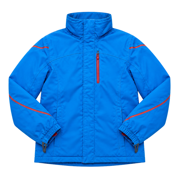 Lands End Winter Jacket Size L 14-16 Blue Insulated Ski Coat