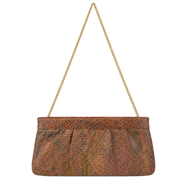H.J. Redmon Vintage Snake shoulder Bag Gold Chain Multi