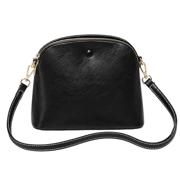 Classic Black Women's Crossbody vintage Bag - Minimalist Design