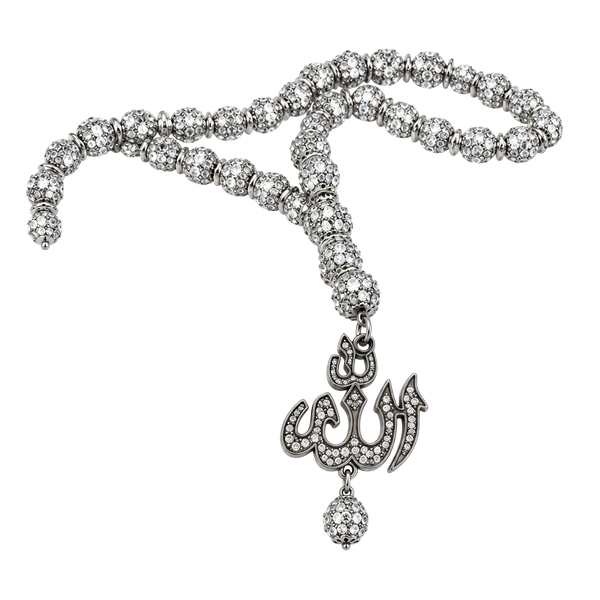 Allah Arabic Crystal Chain Necklace with Pendant