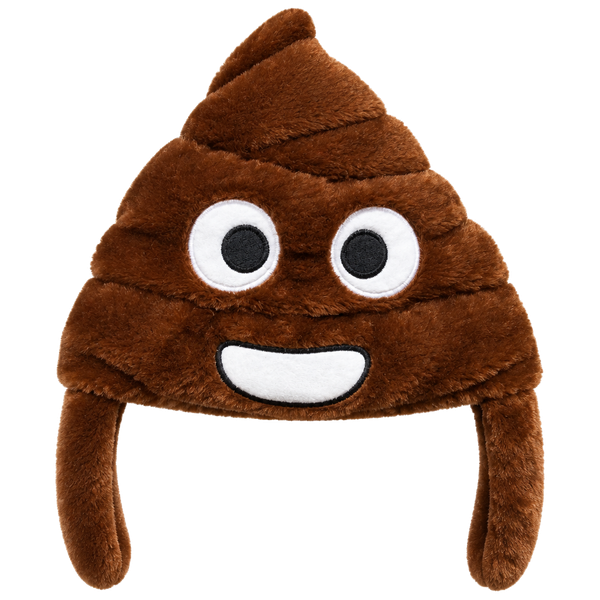 Top Drawer Poop Emoji Plush Hat One Size Brown