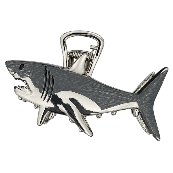 Hot Topic Great White Shark Metal Claw Hair Clip Silver
