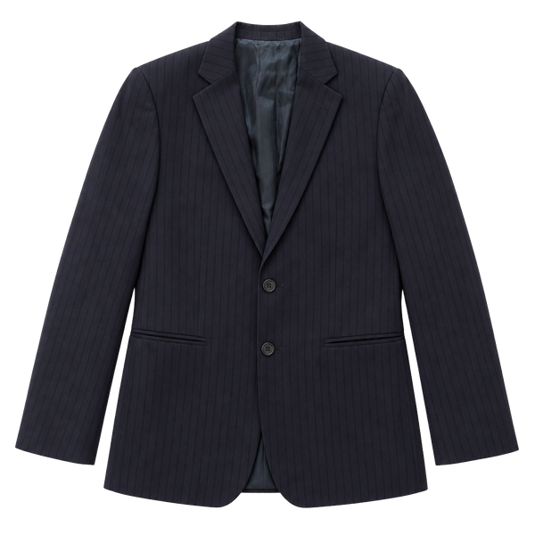 Arrow USA 1851 Black Pinstripe Two-Button Blazer