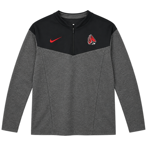Nike Ball State Cardinals 1/2 Zip Pullover Size L Grey Black