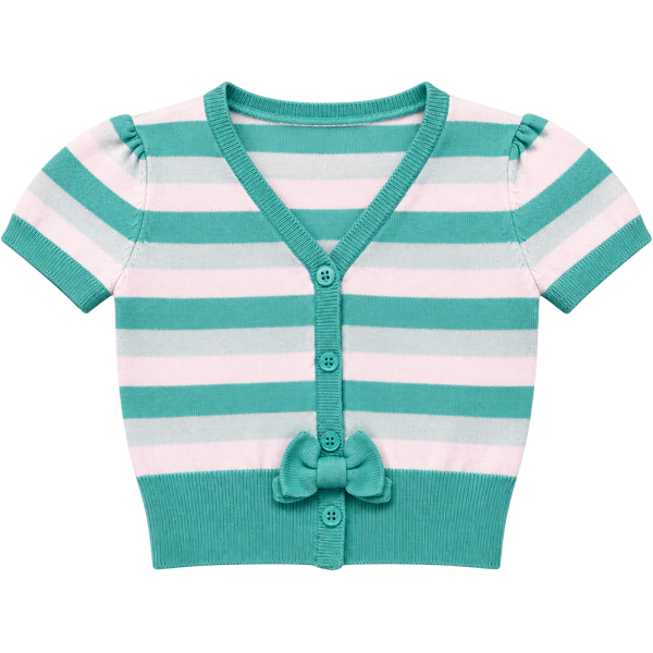 Y2K The Children's Place Cardigan Sweater Size 18 Mos Striped Bow