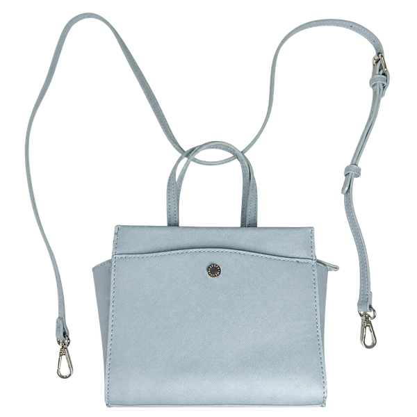light blue Steve Madden mini satchel crossbody bag 