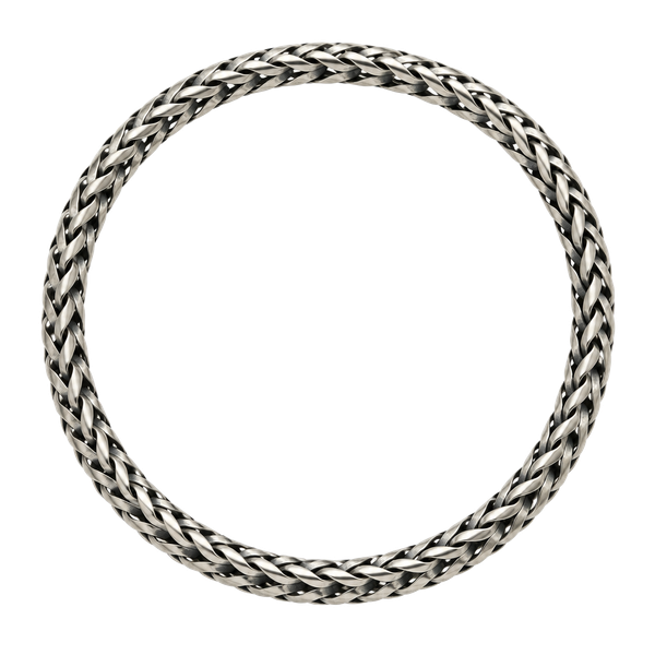 John Hardy 925 7 1/2 inch sterling silver woven bracelet