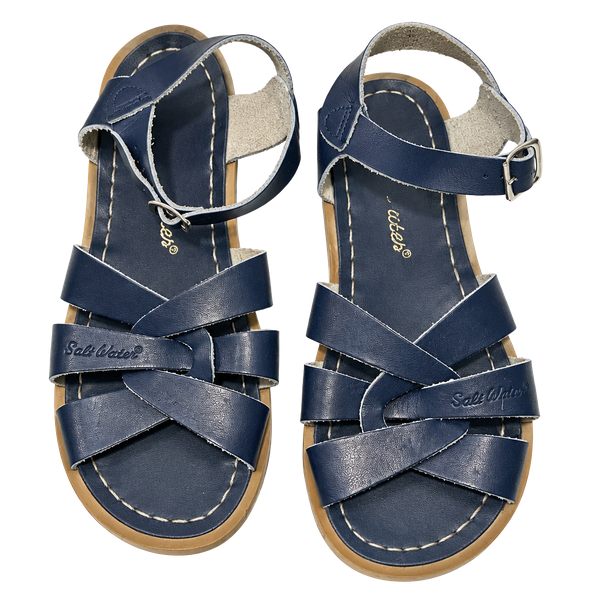 Salt Water Original Sandals Size 9 Navy Leather
