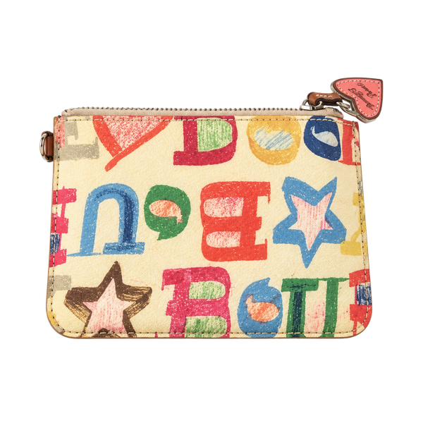 Dooney & Bourke Graffiti Doodle Coin Purse / Keychain