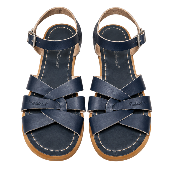 Salt Water Original Sandal Size 8 Big Kid Navy Blue Leather Sandals
