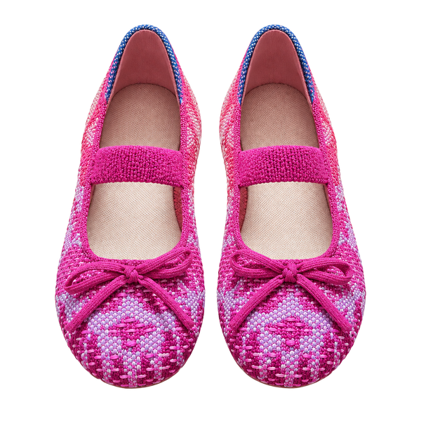Rothy's Kids The Kids Big Bow Mary Jane Size 11 Pink
