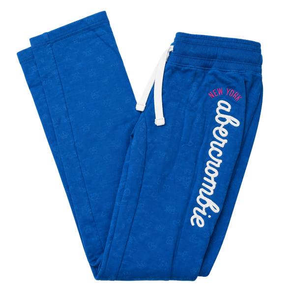 Kids Abercrombie Cute Stretch Sweatpants Size M Blue