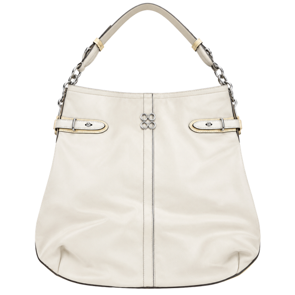 Coach Colette Cream Leather Shoulder Bag Hobo Handbag
