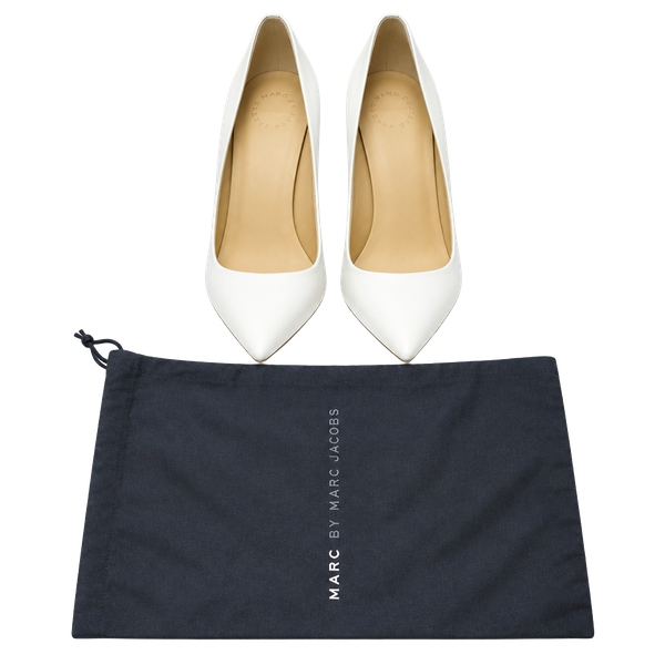Marc By Marc Jacobs Pumps Size 39 White Leather Studded Heel