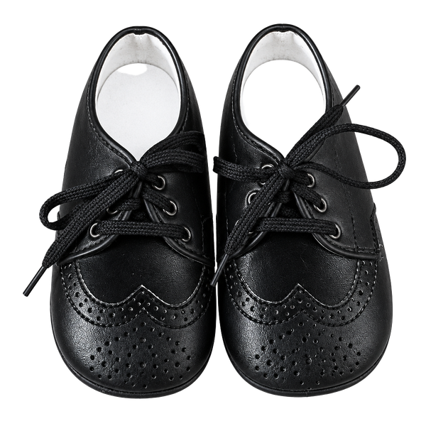 Small Steps Oxford Brogue Shoes Size 6 Black Toddler Dress Shoes Made in USA