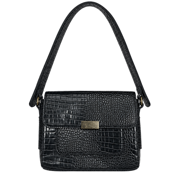 A New Day Black Crocodile Embossed Shoulder Bag